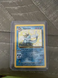 Pokemon TCG Vaporeon Holo Rare Mint 12/64 - Image 2