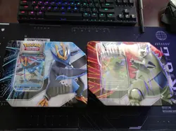 Pokemon TCG 1x Empoleon and 1x Tyranitar V Strikers Factory Sealed 2-Pack Tins - Image 1