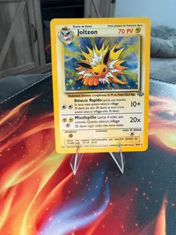 Pokemon Italian Jolteon Holo Jungle 4/64 Vintage WOTC Rare “Spicy Meatball” LP - Image 1