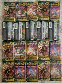 LOT OF (20) SPANISH POKEMON (EVOLVING SKIES) CIELOS EVOLUTIVOS BOOSTER PACKS - Image 1