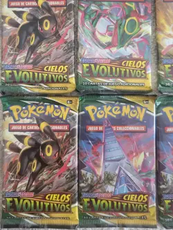 LOT OF (20) SPANISH POKEMON (EVOLVING SKIES) CIELOS EVOLUTIVOS BOOSTER PACKS - Image 2