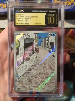 Pokemon Slowpoke Art Rare CGC Pristine 10 82/78 Violet Ex Japanese 2023 - Image 1