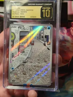 Pokemon Slowpoke Art Rare CGC Pristine 10 82/78 Violet Ex Japanese 2023 - Image 3