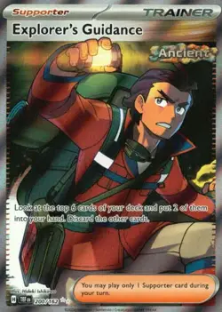 Explorer's Guidance 200/162 Ultra Rare Temporal Forces Pokemon NM - Image 1