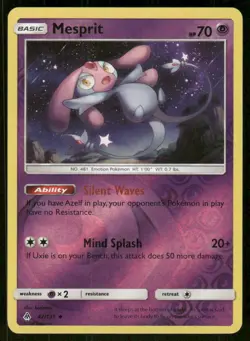 Mesprit 42/131 Uncommon Forbidden Light Pokemon Reverse Holo Near Mint - Image 1