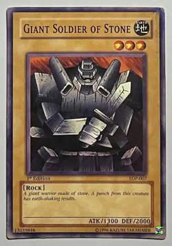 Giant Soldier Of Stone SDP-007 (HP) 1st Edition Common 2002 Yu-Gi-Oh! Card TCG - Image 1