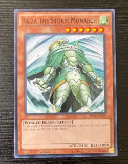 Raiza The Storm Monarch Common NM SR01-EN009 1st Edition Edison YUGIOH - Image 1