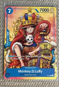 Monkey D Luffy P-043 2nd Anniversary Promo NM One Piece TCG English - Image 1