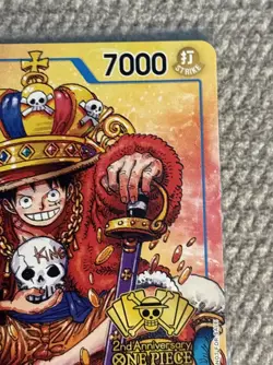 Monkey D Luffy P-043 2nd Anniversary Promo NM One Piece TCG English - Image 3