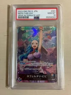 One Piece Nefertari Vivi L Promo OP04-001 PSA 10 Gem Mint Japanese #893e - Image 1