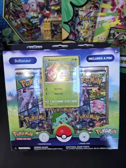 Pokemon TCG Bulbasaur Pin Collection Box Pokemon Go Sealed - Image 3