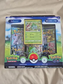 Pokemon TCG Bulbasaur Pin Collection Box Pokemon Go Sealed - Image 1