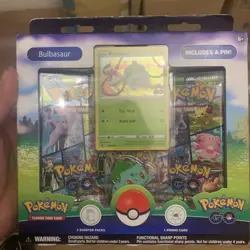 Pokemon TCG Bulbasaur Pin Collection Box Pokemon Go - Image 1