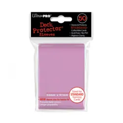 Ultra Pro Card Sleeves Solid Pink (50) New - Image 1