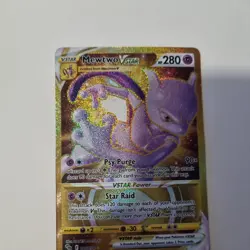 Pokemon TCG Mewtwo VSTAR Secret Rare Card 086/078 Pokemon Go NM/MINT - Image 1