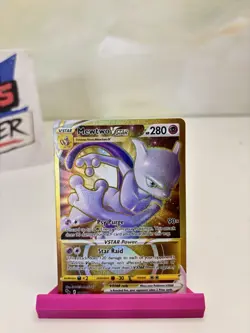 Pokemon TCG Mewtwo VSTAR Secret Rare Card 086/078 Pokemon Go NM/MINT - Image 1