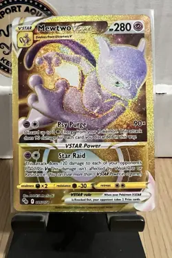 Mewtwo VSTAR (86) (Secret) Secret Rare Pokemon GO 086/078 NM - Image 1