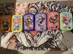One Piece Card Game TS02 Mini tin Vol 2 Full Set of 6 Promo Foil Asia (SEALED) - Image 2
