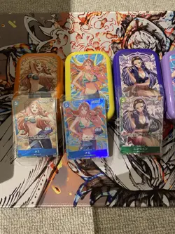 One Piece Card Game TS02 Mini tin Vol 2 Full Set of 6 Promo Foil Asia (SEALED) - Image 5