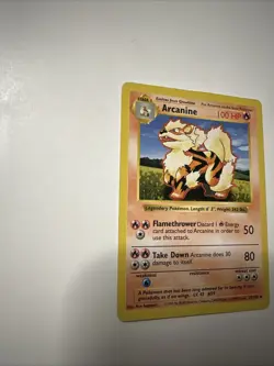 Pokemon TCG Arcanine Base Set, Shadowless Uncommon Card 23/102 - Image 4