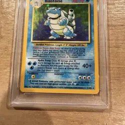 1999 Pokemon Blastoise 2/102 Base Set Holo Rare Unlimited Card PSA 7 NM - Image 3