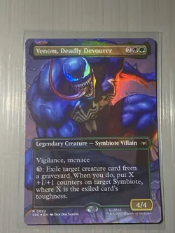 MTG Venom, Deadly Devourer (Borderless Foil) Marvel's Spider-Man 22 NM - Image 1