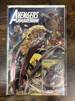 Marvel Avengers Armageddon Virgin Cover Foil + Sealed Warstorm Surge Foil Promo - Image 1