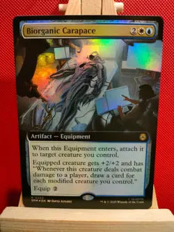 Biorganic Carapace FOIL (Extended Art) - Marvel's Spider-Man - NM - MTG - Image 1