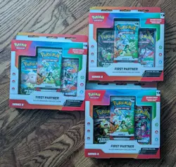 3 X Pokemon TCG First Partner Illustration Collection Series 2 IN HAND Ship 6/22 - Image 1