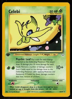 Pokemon Celebi 16/64 Neo Revelation Rare 1st Edition Near Mint - Image 1