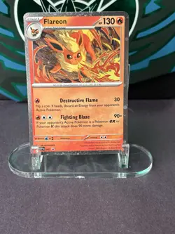 Pokemon Flareon Scarlet And Violet Promo 167 Promo Cosmo Holo Near Mint - Image 1