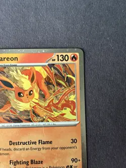 Pokemon Flareon Scarlet And Violet Promo 167 Promo Cosmo Holo Near Mint - Image 4