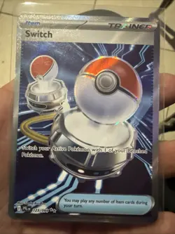 Pokemon TCG Trainer Item Switch Full Art 123/094 Phantasmal Flames UR, NM - Image 2