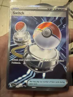 Pokemon TCG Trainer Item Switch Full Art 123/094 Phantasmal Flames UR, NM - Image 3