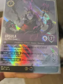 Disney Lorcana Ursula Sea Witch Queen Championship Enchanted Card 38/P1 Set - Image 3