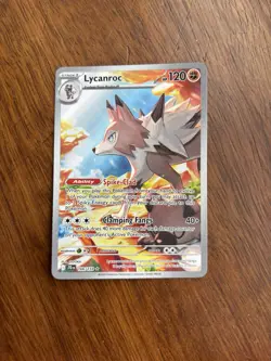 Pokemon TCG Lycanroc Illustration Rare Holo Card 166/159 Journey Together NM/M - Image 1