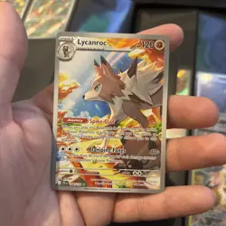 Pokemon TCG Lycanroc Journey Together Illustration Rare Card 166/159 NM EN - Image 1