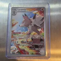 Pokemon TCG Journey Together Lycanroc Illustration Rare Card 166/159 (NM) - Image 1