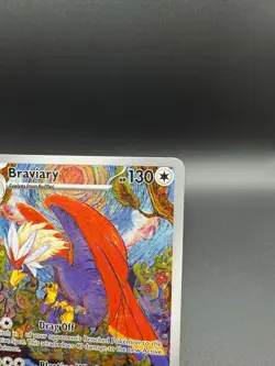Pokemon TCG Braviary Surging Sparks Illustration Rare Card 214/191 NM Condition - Image 3