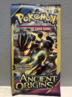 2015 Pokemon XY Ancient Origins 3 Card Pack factory sealed - Image 1