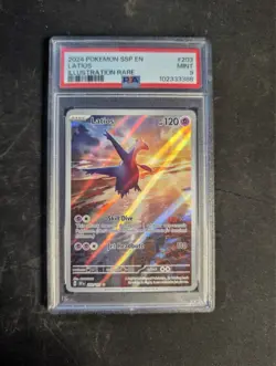 PSA 9 Latios 203/191 Illustration Rare Holo Sv08 Surging Sparks EN HP 120 - Image 1