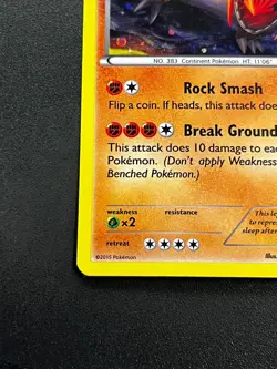 Groudon XY52 - XY Black Star Promo Cosmos Holo Pokemon TCG Card LP - Image 2