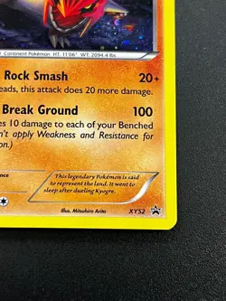 Groudon XY52 - XY Black Star Promo Cosmos Holo Pokemon TCG Card LP - Image 3