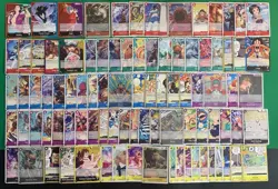 One piece OP-11 - OP-001-OP-117 (91) Card lot Common UnCommon Leaders - Image 1
