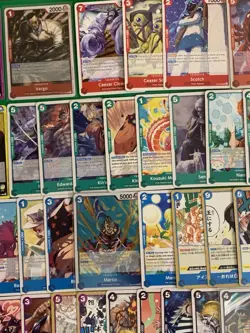 One piece OP-11 - OP-001-OP-117 (91) Card lot Common UnCommon Leaders - Image 3