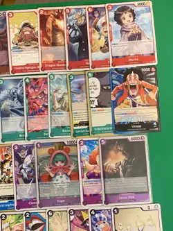One piece OP-11 - OP-001-OP-117 (91) Card lot Common UnCommon Leaders - Image 5
