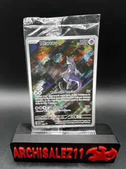 Pokemon 151 Mewtwo 052 Scarlet & Violet UPC Black Star Promo Card Holo Sealed - Image 1