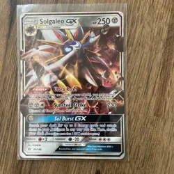 Pokemon Sun and Moon Solgaleo GX Ultra Rare Card 89/149 - Image 1