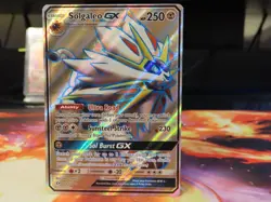 Solgaleo GX Full Art Holo Sun Moon NM Sleeved Pokemon Card Ultra Rare GX - Image 1