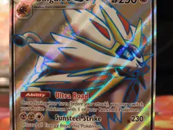 Solgaleo GX Full Art Holo Sun Moon NM Sleeved Pokemon Card Ultra Rare GX - Image 2